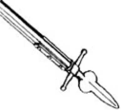 OLDE MOUNTAIN MINIATURES - 1" Scale Dollhouse Miniature - Spontoon- Medieval Weapon (H131)