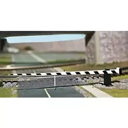 Operating Crossing Gate with LED Light -- 8-1/2 x 3/8" (black, white)
