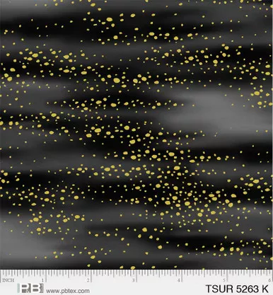 P & B Textiles - Tsuru - Flowing Blender, Black