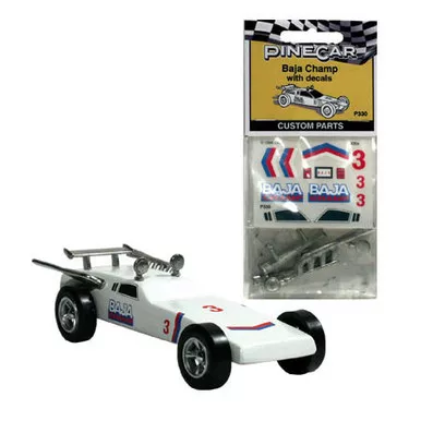 PINECAR - Custom Baja Champ' for Pinecar / Pinewood Derby Cars (P330)