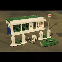 Plasticville Built-Up Building -- Gas Station