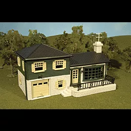 Plasticville Built-Up Building -- Split-Level House