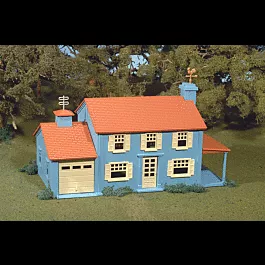 Plasticville U.S.A.(R) Built-Up Buildings -- Two-Story House