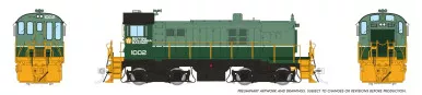 PRE-ORDER: Rapido 36002 - MLW S-13 (DC Silent) British Columbia Railway (BCOL) Two-Tone Green Scheme: #1002 - HO Scale