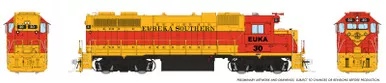 PRE-ORDER: Rapido 38050 - EMD GP38 Ext Cab (DC Silent) Eureka Southern (EUKA) 30 - HO Scale