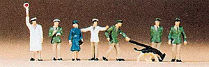 Preiser 79031 - Police - German Police & Dog - N Scale