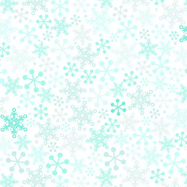 Quilting Treasures - Gnome For The Holiday - Snowflakes, White