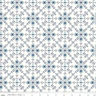 Riley Blake - 108" Bee in My Bonnet - Bee Plaids, Denim