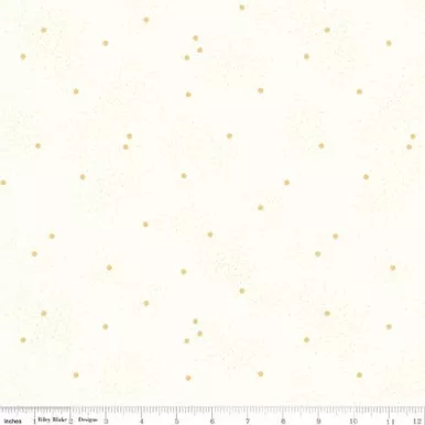 Riley Blake Basics - Dainty Daisy - On Cloud, Honey