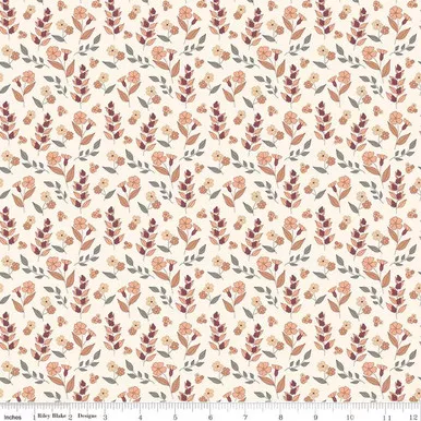 Riley Blake - Evening on the Prairie - Autumn Floral, Cream