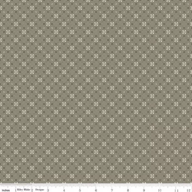 Riley Blake - Evening on the Prairie - Geo Floral, Green