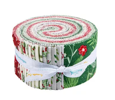 Riley Blake - Mistletoe & Holly - 2.5" Stacker - 40 Pieces