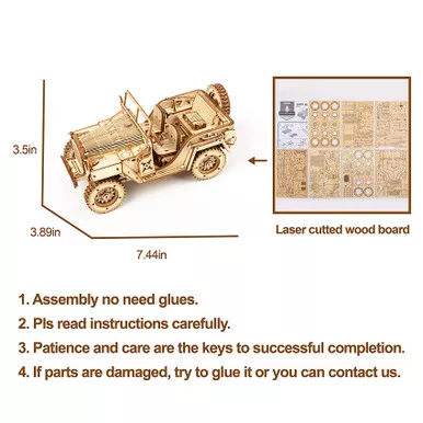 Robotime MC701 - Army Jeep - Kit