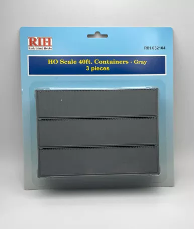 Rock Island Hobby 032104 - 40' Container Gray - HO Scale