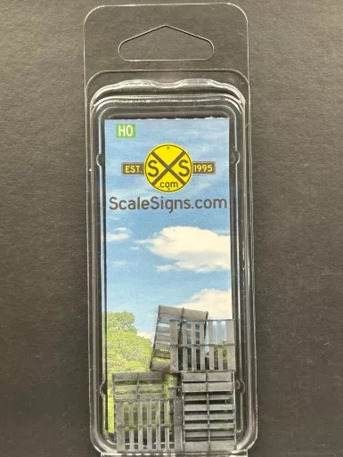 ScaleSigns HO-0011-006 - Pallets - Black- HO Scale