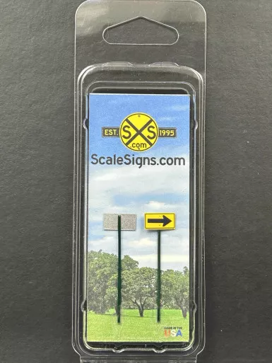 ScaleSigns N-3000-027-CR - Arrow Right Signs- N Scale