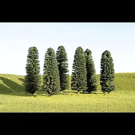 SceneScapes(TM) Layout-Ready Trees -- Cedar Trees 3-4" pkg(9)