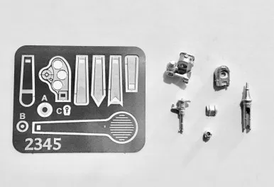 Showcase Miniatures 2345 - Photo Etch Left Hand Semaphore Head Set #1- HO Scale Kit