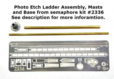 Showcase Miniatures 2384 - Semaphore Photo-Etch, Masts and Base- HO Scale Kit