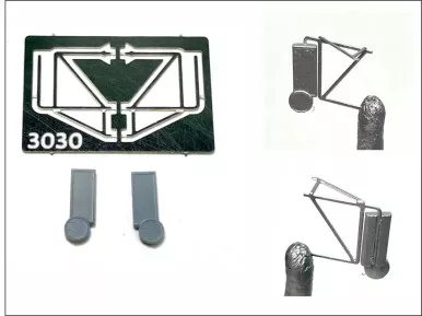 Showcase Miniatures 3030 - Side View Mirrors Set 5- HO Scale