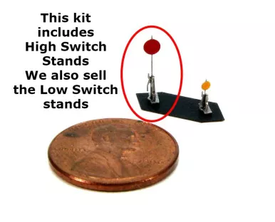 Showcase Miniatures 580 - Common Standard High Switch Stands- N Scale Kit
