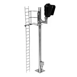 Single-Head Modern Hooded Signal - All Scales Signal System -- Left Hand