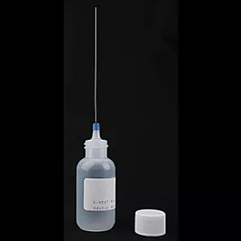 Stainless Needle-Point Applicator Bottle -- 4" Needle (blue) Outside Diameter .016, Inside Diameter .008, Flow 1