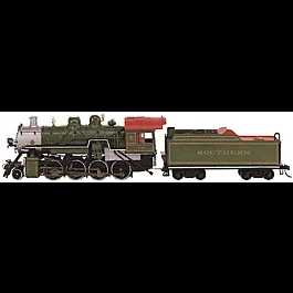 Steam Powered Baldwin 2-8-0 Consolidation -- Southern (green)