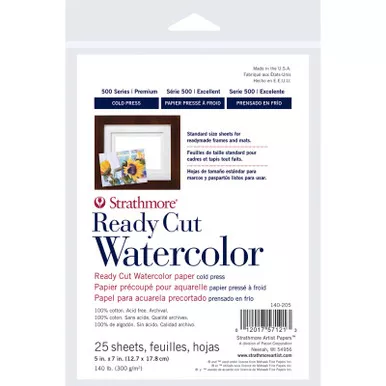 STRATHMORE - Watercolor Paper Pack 8"X10"-10 Sheets (140208)