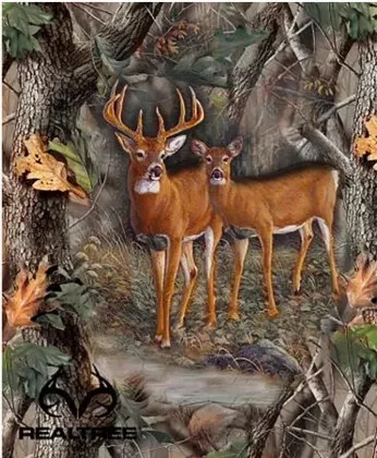 Sykel - Real Tree Cotton - 36" Buck & Doe Panel, Camo