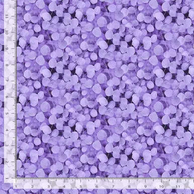 Timeless Treasures - Mystic Meadow - Packed Leaves, Lavender