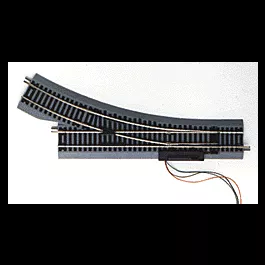 True-Track(R) Code 83 Track & Roadbed System -- Remote Snap-Switch - Left Hand