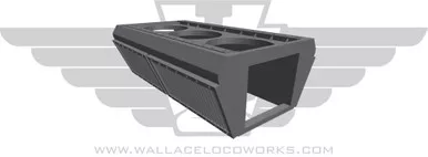Wallace Locomotive Works 023 - NS Flared Radiator- HO Scale