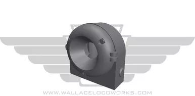 Wallace Locomotive Works 066 - Rounded Deck Ditchlights Style 2- HO Scale