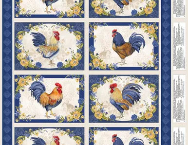 Wilmington Prints - Morning Serenade - 24" Placemat Panel, Blue