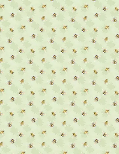 Wilmington Prints - Zest For Life - Bee Toss, Green