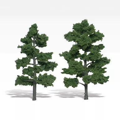 WOODLAND SCENICS - 6"-7" Med Green Trees (TR1516)